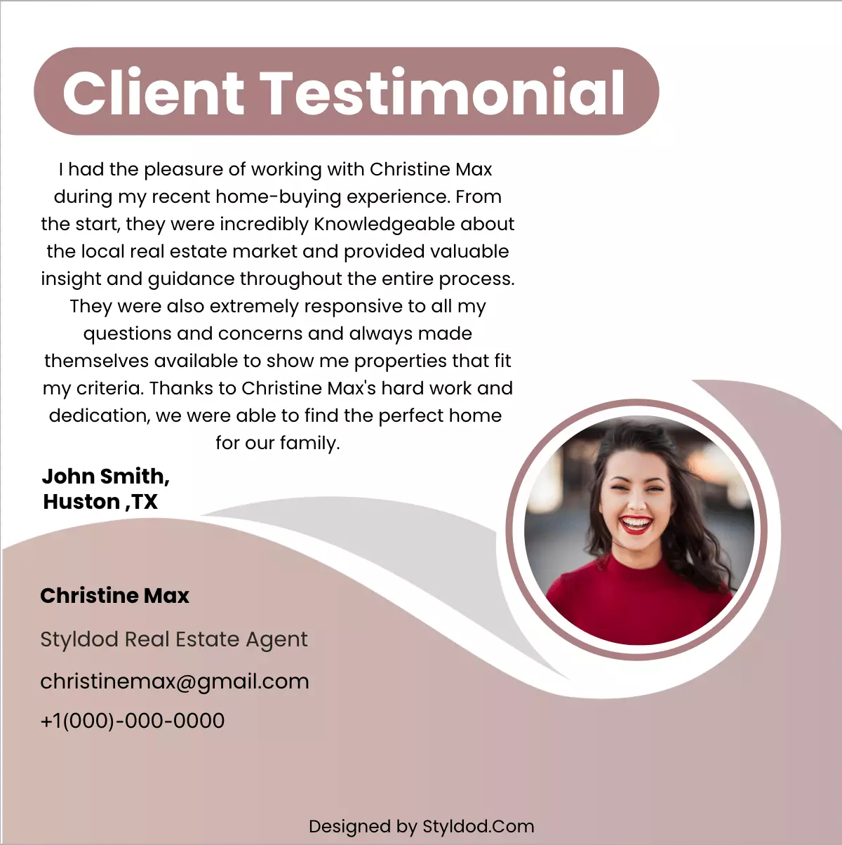Client Testimonial 6 flyer template