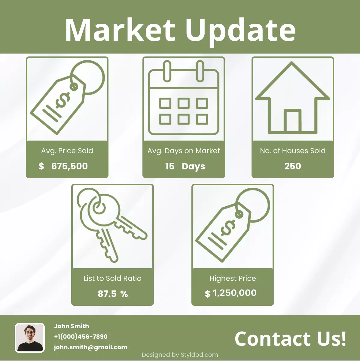 Market Update 9 flyer template