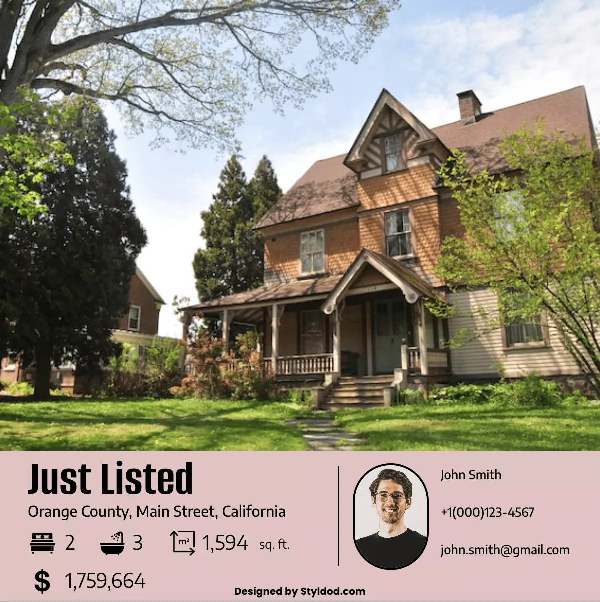 Just Listed 10 flyer template