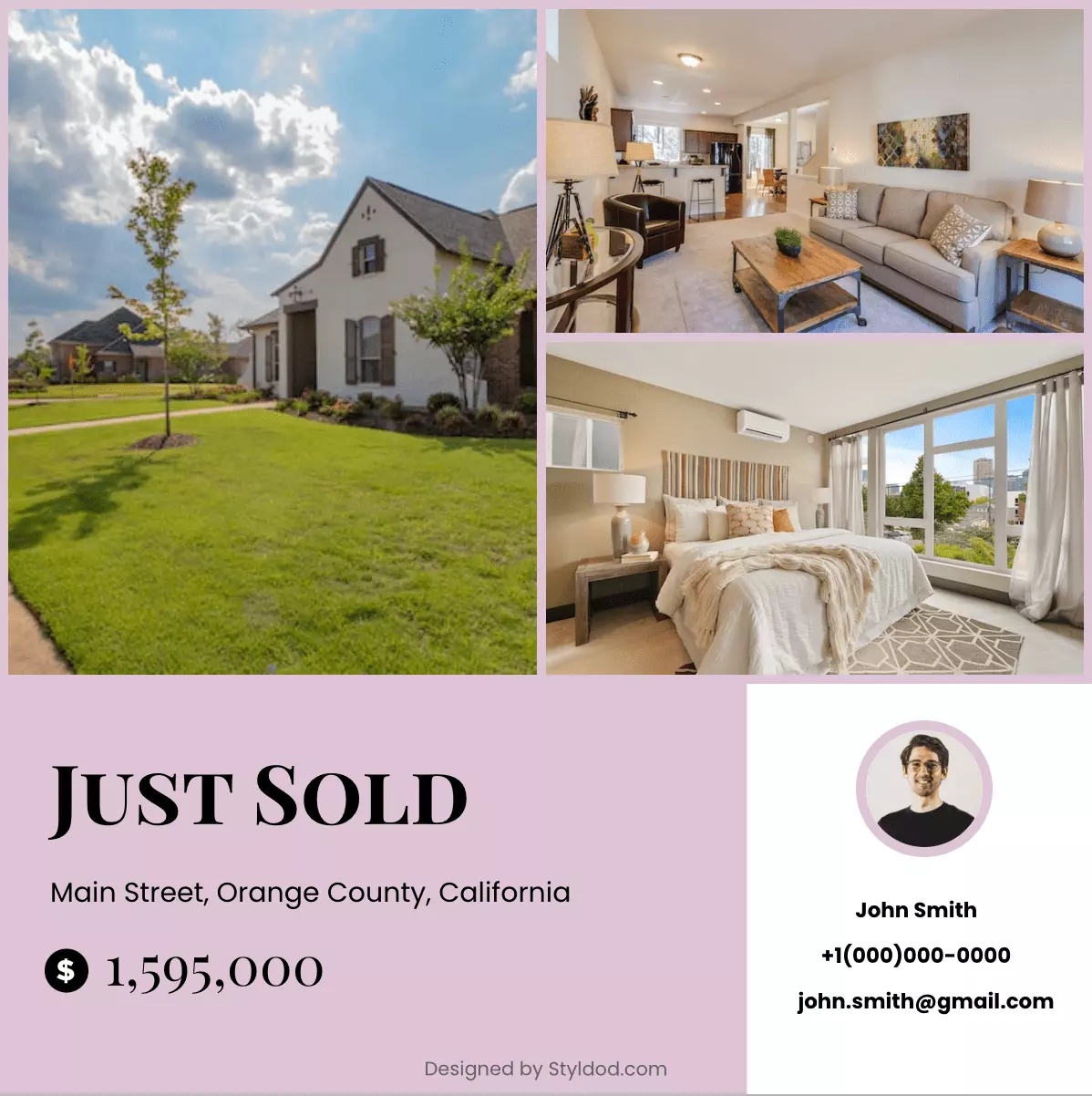 Just Sold 2 flyer template