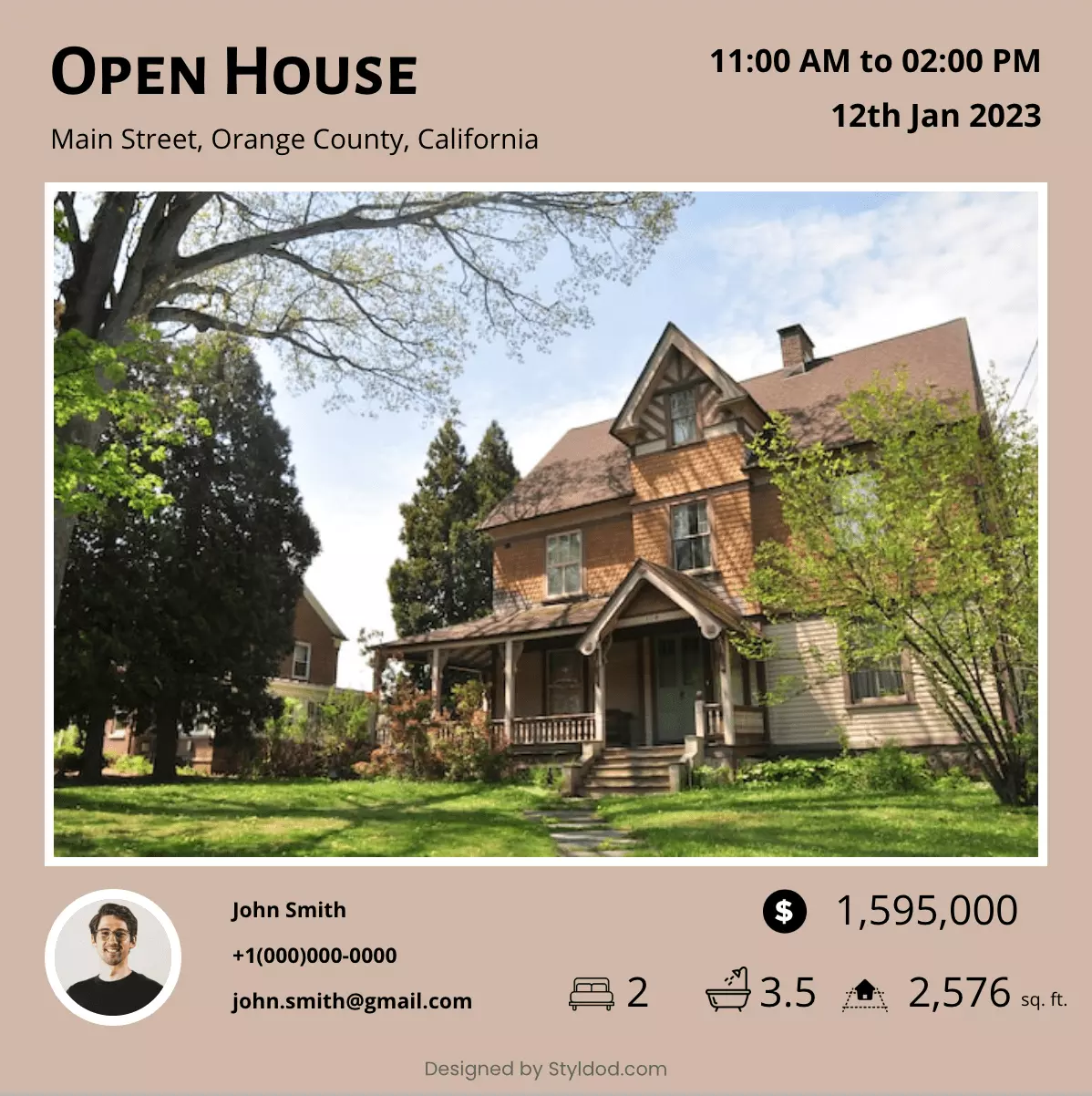 Open House 10 flyer template