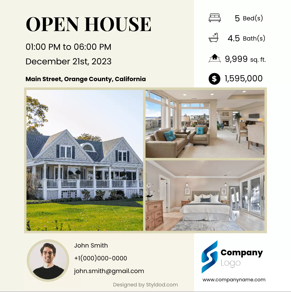 Open House 2 flyer template