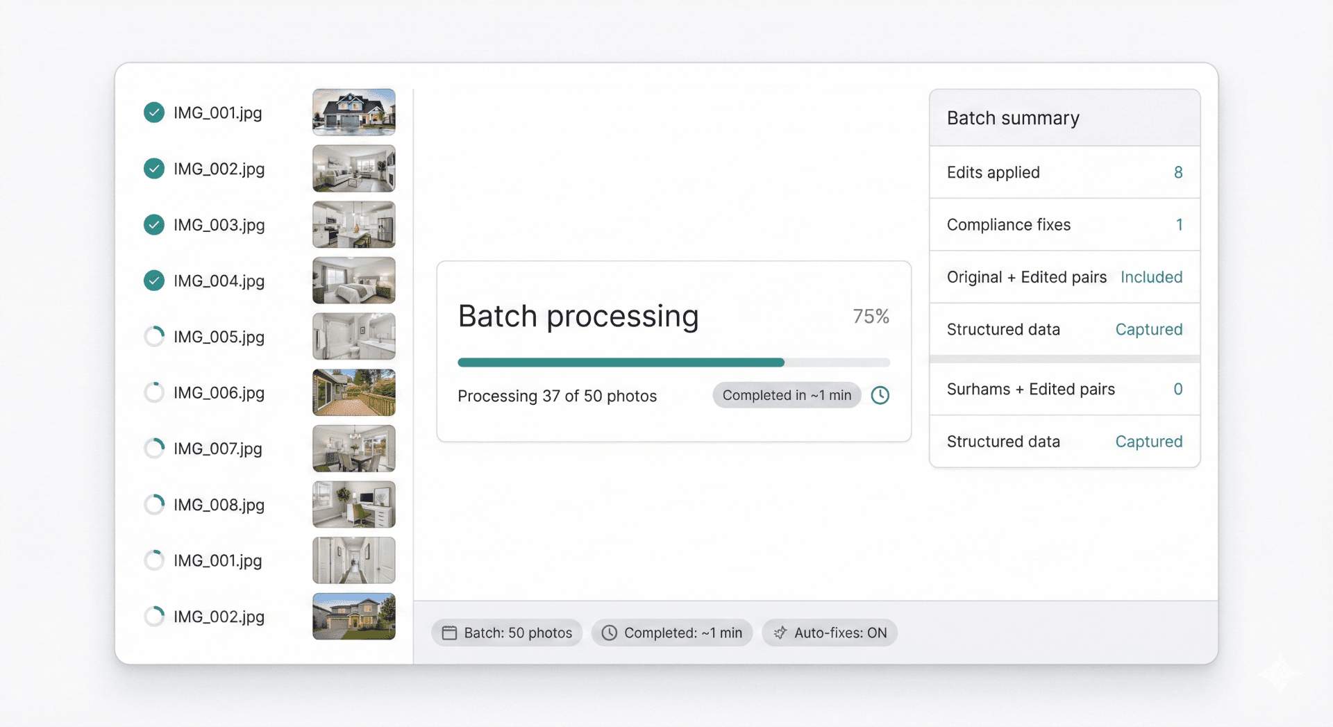 Batch processing workflow